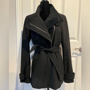 Express Black Pea Coat